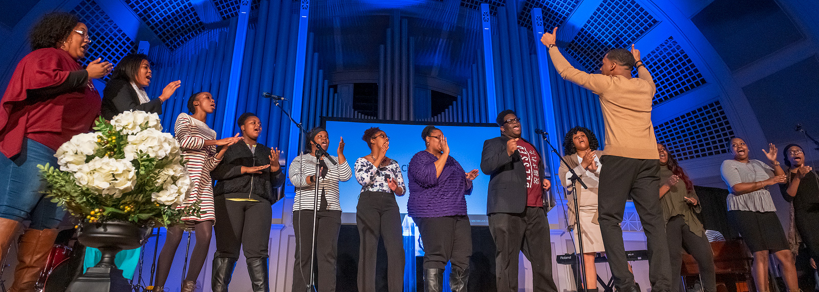 The Gospel Choir at EMU at the inaugural MLK Gospel Fest