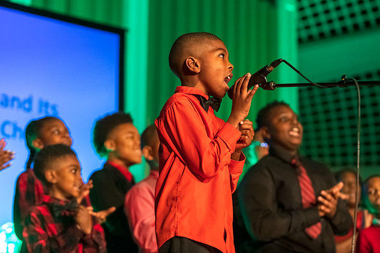 The Spiritual Israel Church and Its Army-Ypsilanti Youth Choir at the inaugural MLK Gospel Fest