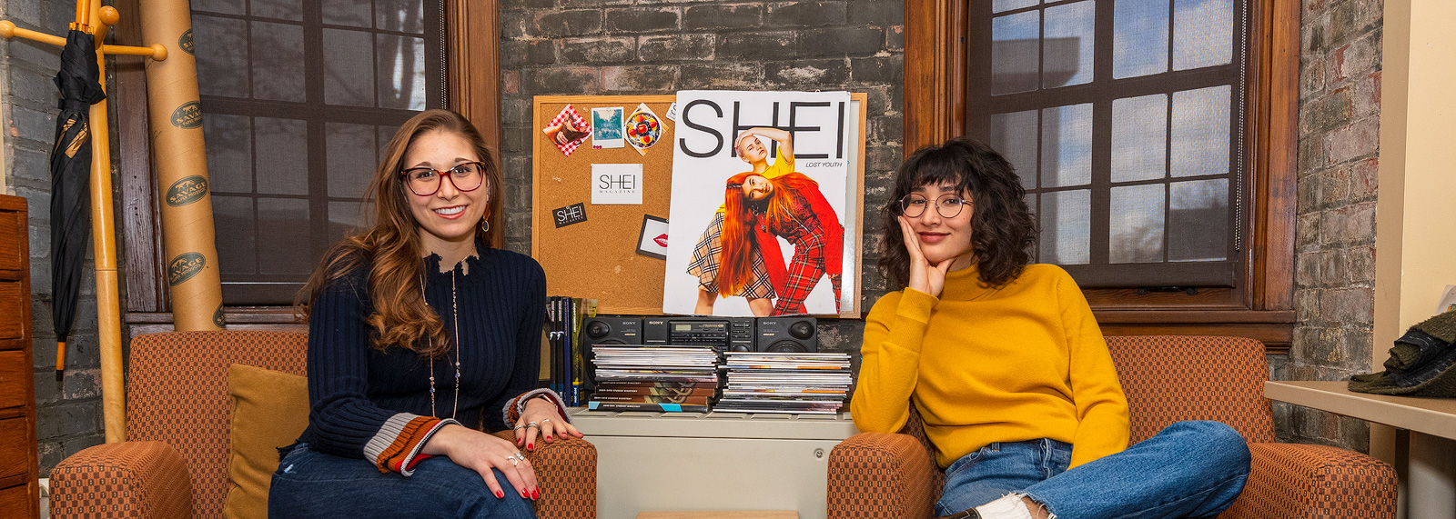 Serena Pergola and Liv Velarde at the SHEI offices