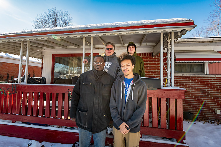 L to R Tyrone Bridges, Kenneth Snowdon, Jared Taylor and Coleman Snowdon