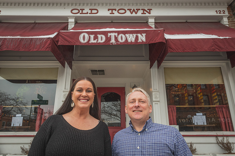 Old Town Tavern Manager Theresa McCarter and owner Chris Pawlicki