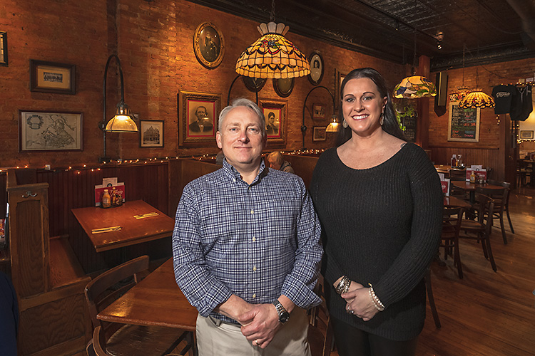 Old Town Tavern co-owner Chris Pawlicki and manager Theresa McCarter