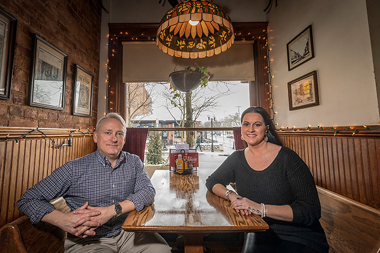 Old Town Tavern co-owner Chris Pawlicki and manager Theresa McCarter