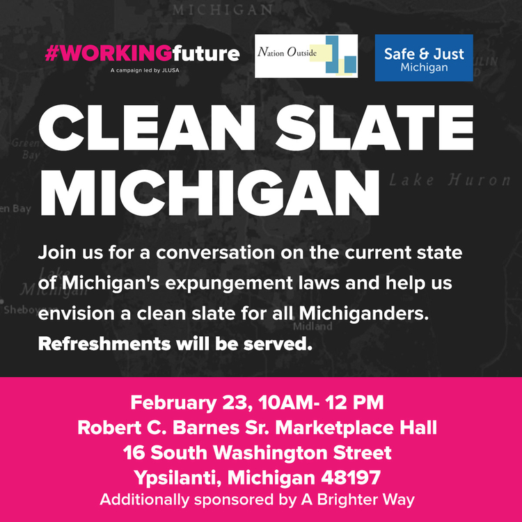 Clean Slate Ypsi flyer.