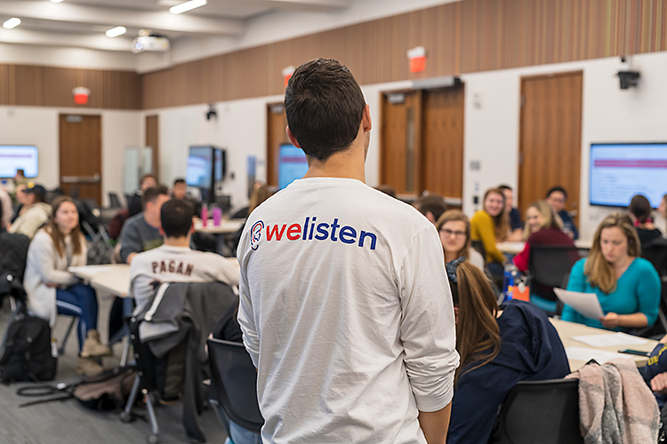A WeListen group discussion at U of M