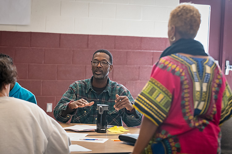 Melvin Parson at Washtenaw My Brother's Keeper 50 Strong breakfast