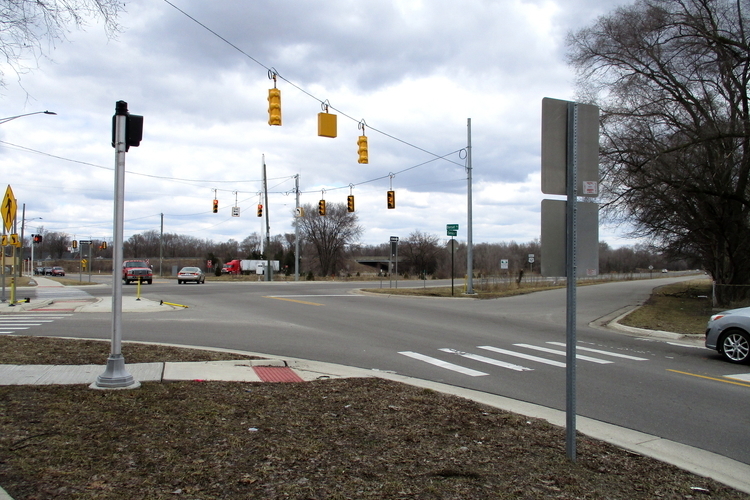 The intersection of Michigan and Dorset Avenues.