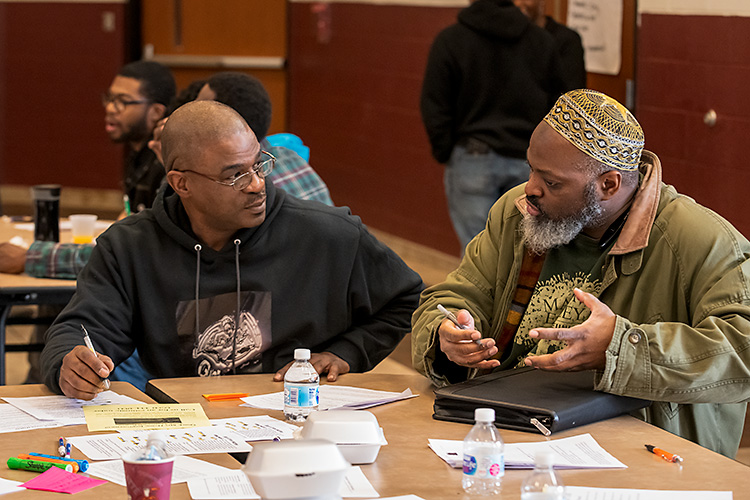 Washtenaw My Brother's Keeper 50 Strong breakfast at the former Willow Run Middle School