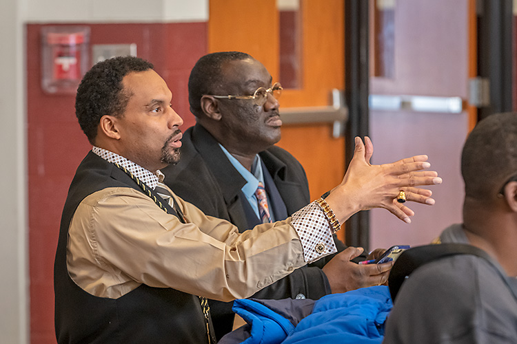 Washtenaw My Brother's Keeper 50 Strong breakfast at the former Willow Run Middle School