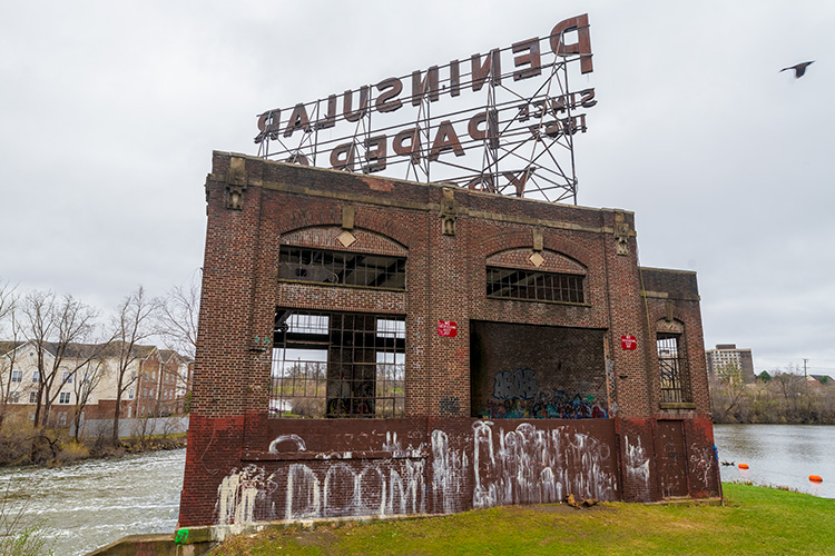 The former power house at the Peninsular Dam