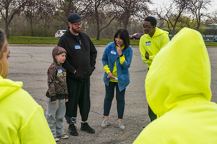 Y-Fi's Red Rover event at the YCHS parking lot.