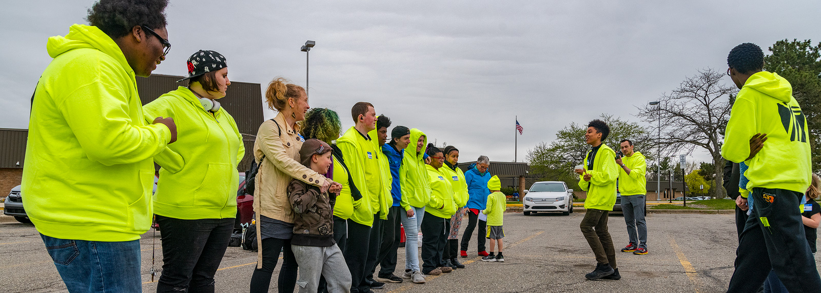 Y-Fi's Red Rover event at the YCHS parking lot.