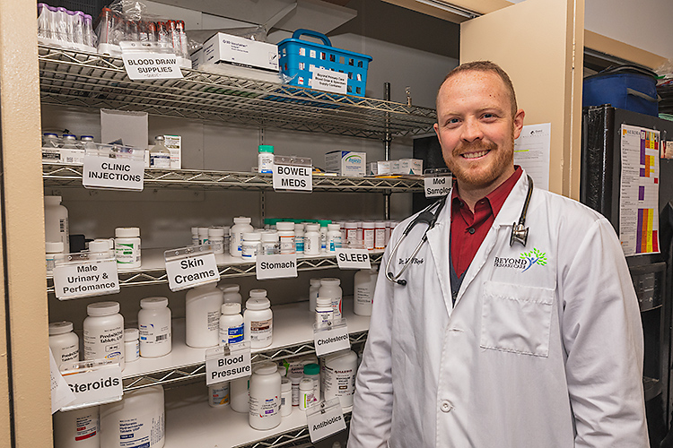 Dr. Jeff O'Boyle offers in house prescriptions at Beyond Primary Care.