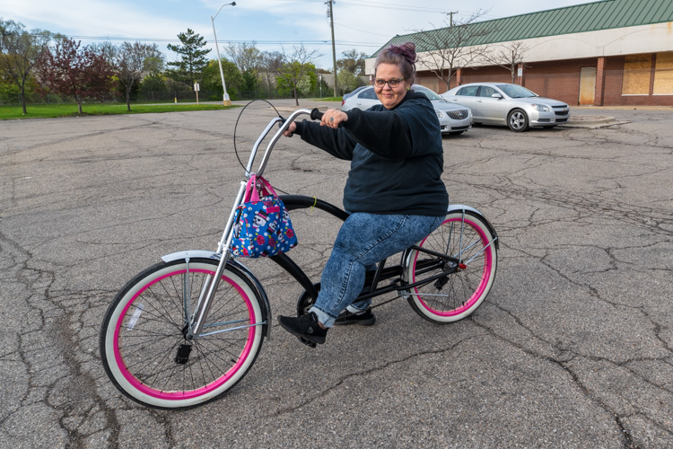 Mandy Schiers at the Wolfpack Cruiserz 2019 kickoff ride.