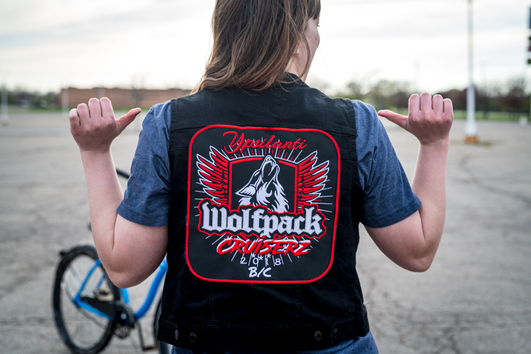The Wolfpack Cruiserz 2019 kickoff ride meetup at Gault Village.