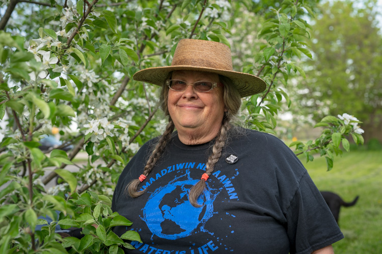 Lisa Bashert at the Cooperative Orchard of Ypsilanti.