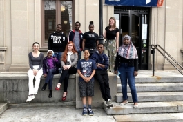 Members of the Ypsilanti District Library's Teen Advisory Group.