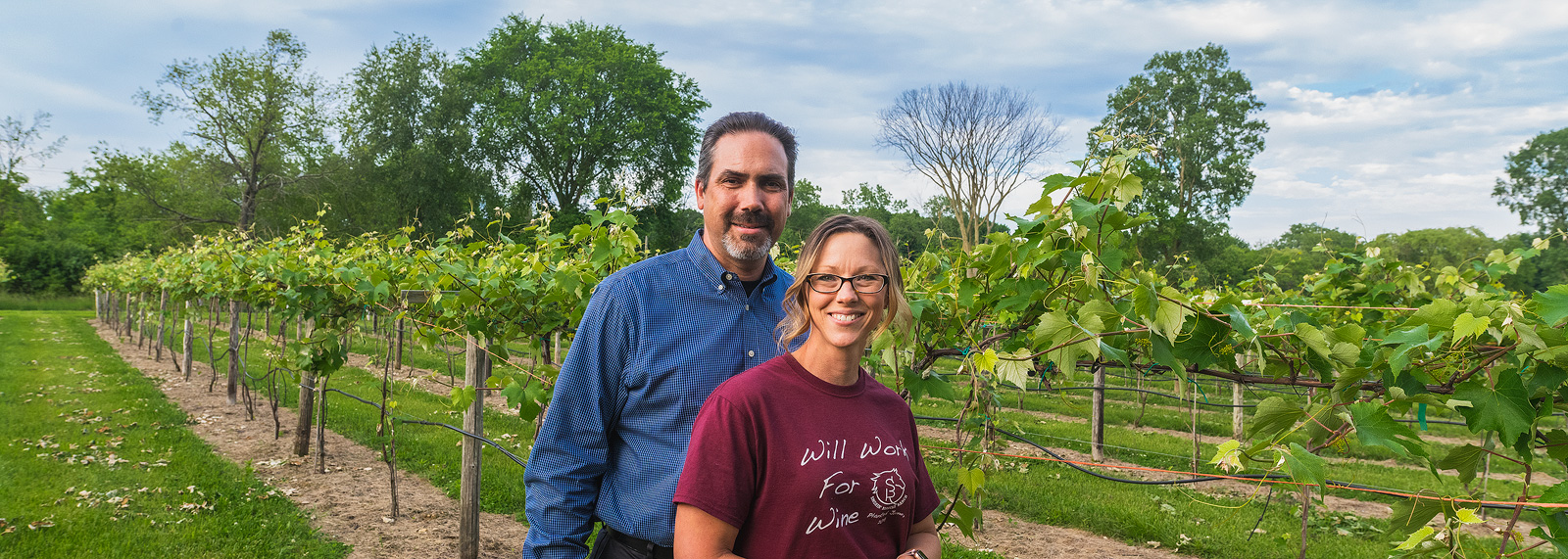 Bob and Paula Sawitski at Smokin' Barrels Ranch.