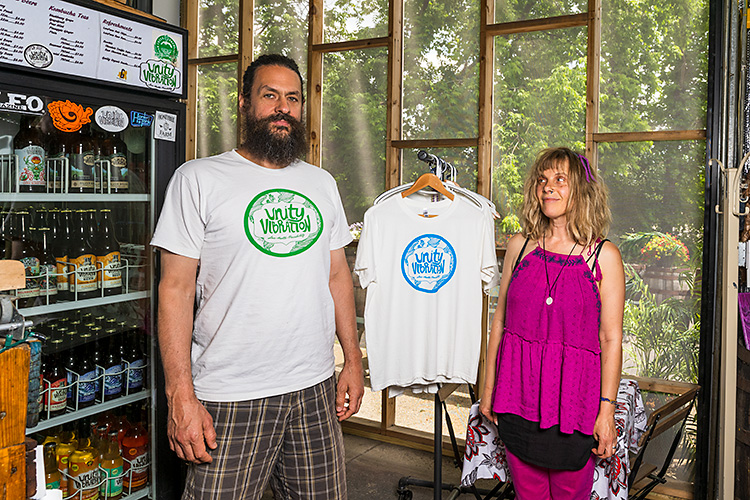 Tarek and Rachel Kanaan at the Unity Vibration tasting room.