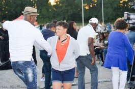 A couple dances at last year's Jazz in the Parking Lot event.