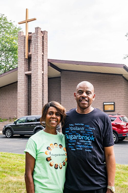 Geraldine and Willie Powell at Grace Fellowship Church House of Solutions.