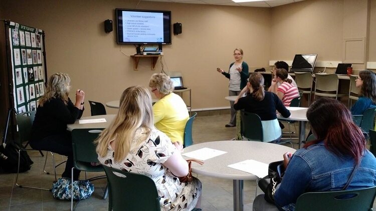 A presentation during Michigan Libraries for Life.