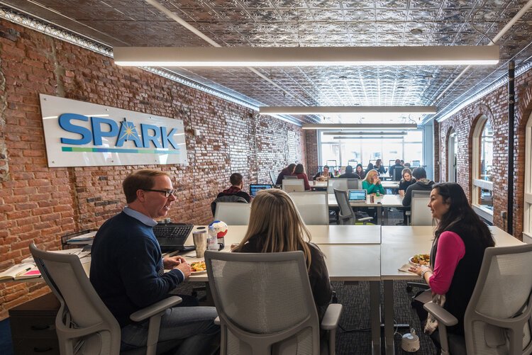SPARK East's remodeled space.