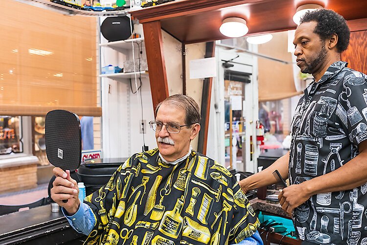 Arcade Barbers in Nickels Arcade.