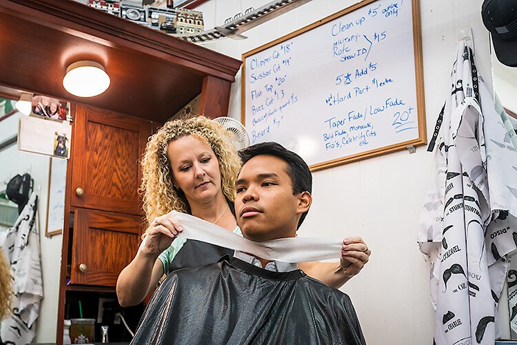 Arcade Barbers in Nickels Arcade.