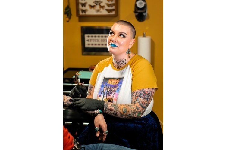 Lucky Monkey tattoo artist Carrie Metz-Caporusso, who is spearheading the event. 