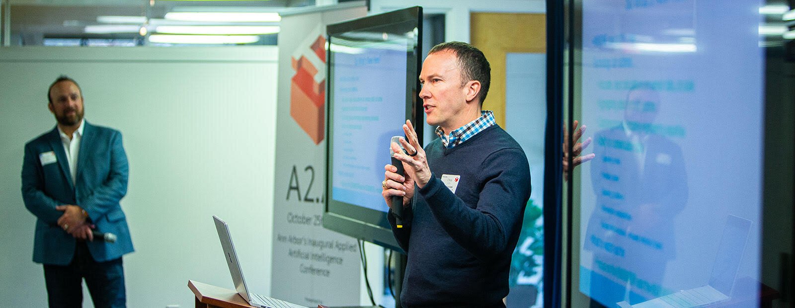 Chris Curry speaks at A2.AI.