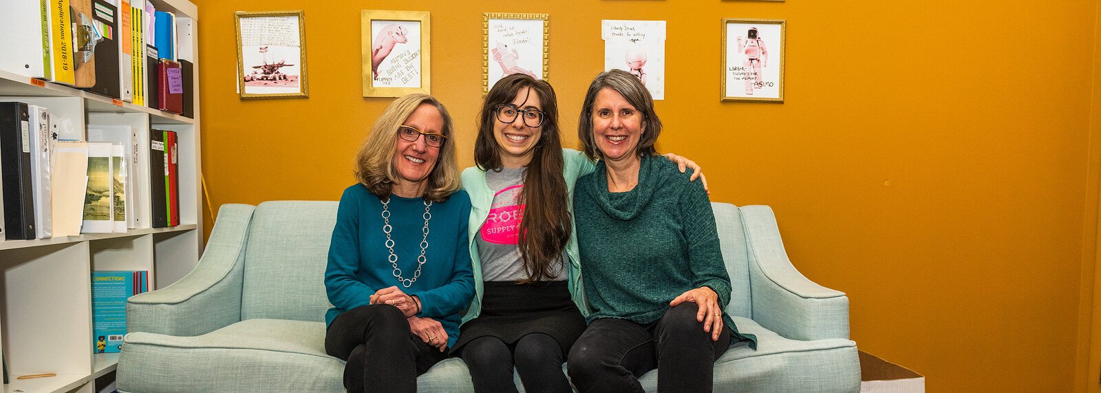 Ann Blakeslee, Catherine Calabro Cavin, and Cathy Fleischer of YpsiWrites.