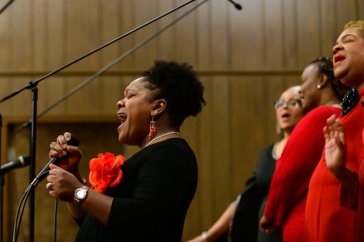 The Generations Choir at the Second Baptist Church Christmas Concert.