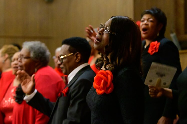 The Generations Choir at the Second Baptist Church Christmas Concert.