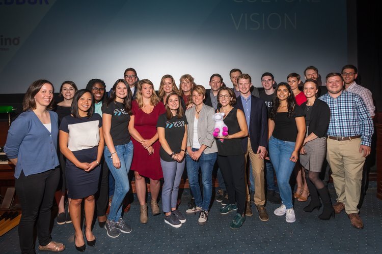 Participants in the Desai Accelerator's 2018 Demo Day.