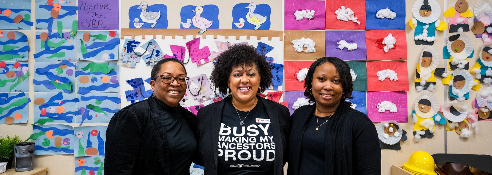 Caroline Sanders, LeeAnna Massey, and Donetta Mazyck at The Collaborative.