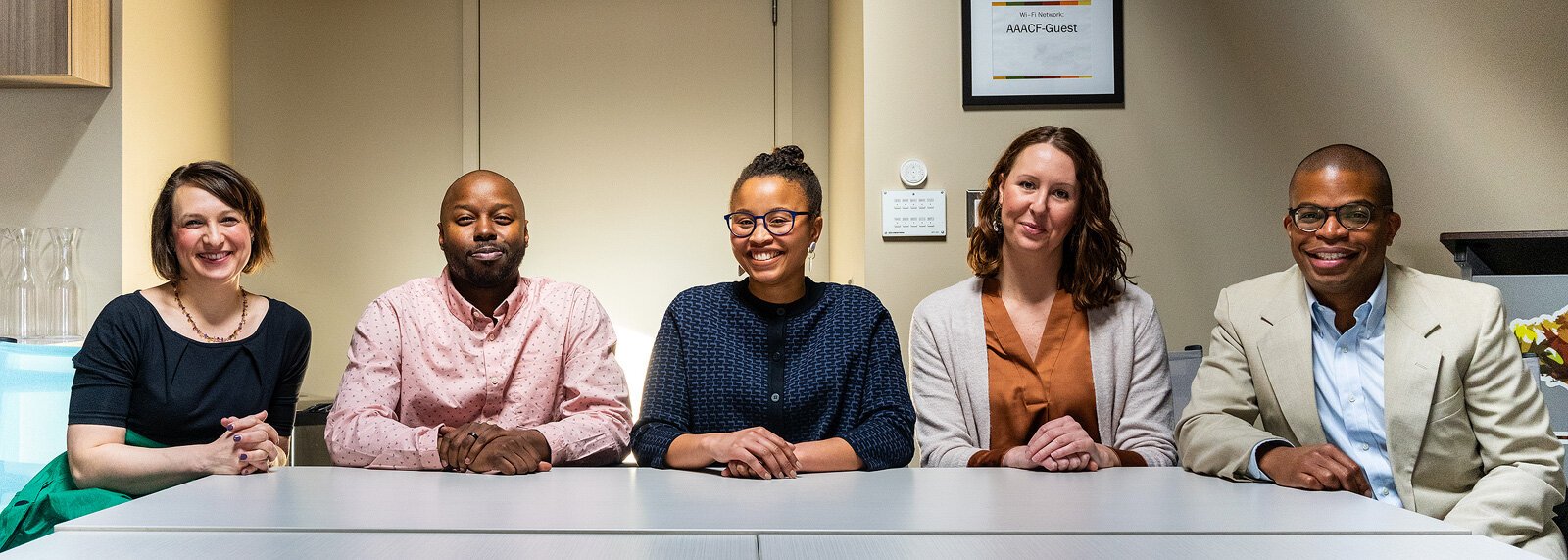 CultureMakers' Jillian Rosen, Jamall Bufford, Avery Williamson, Megan Winkel, and Omari Rush.