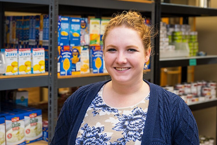 Hope Clinic food program manager Emmeline Weinert.