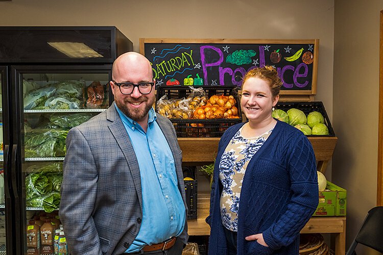 Hope Clinic's Billy Kangas and Emmeline Weinert.