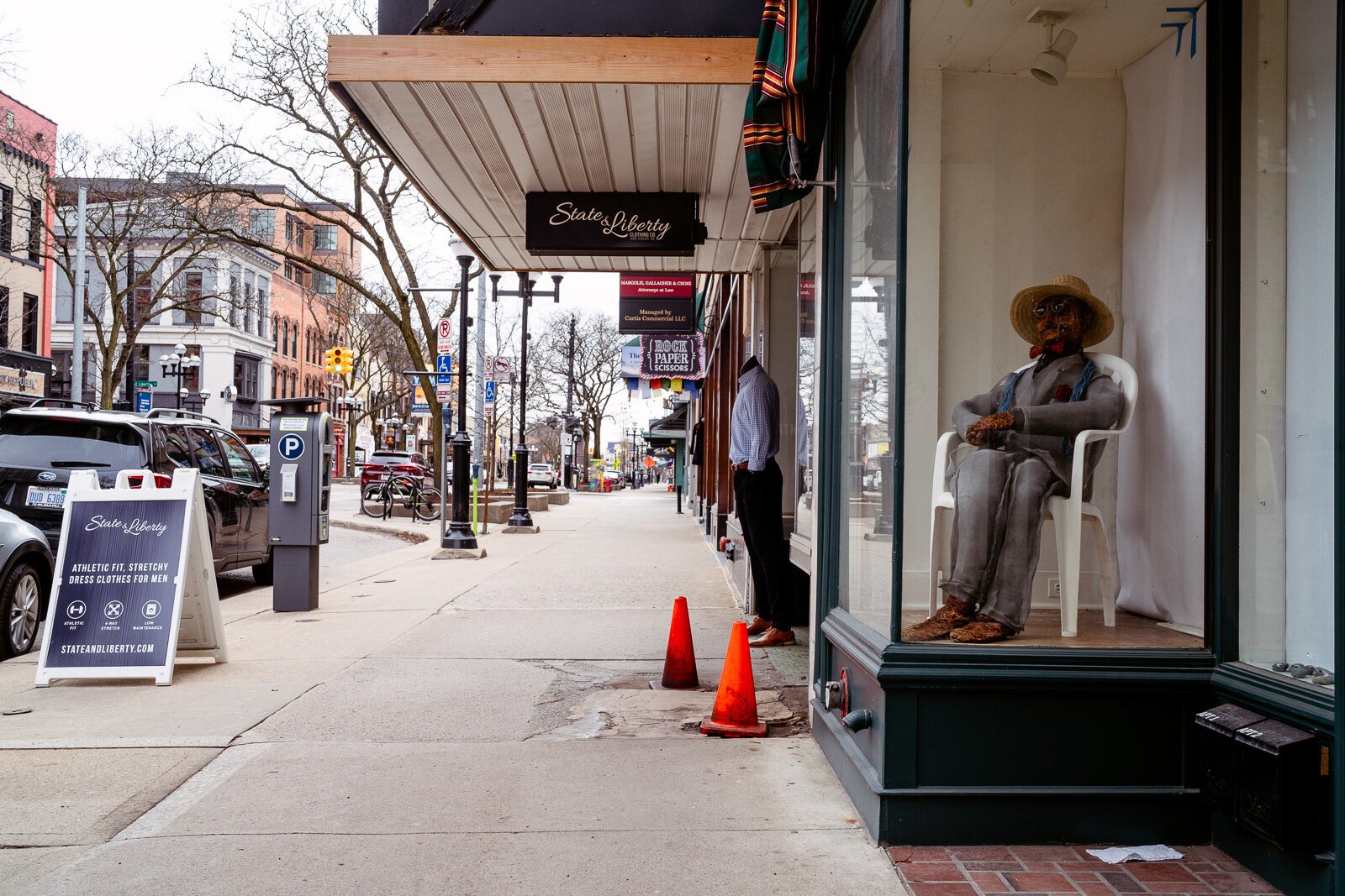 Downtown Ann Arbor on the afternoon of March 16.