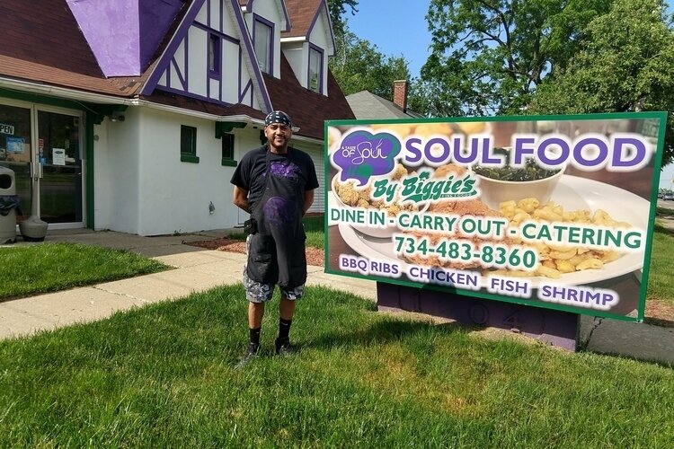 Victor Swanson, owner of A Taste of Soul by Biggie's on Ypsi's South Side.