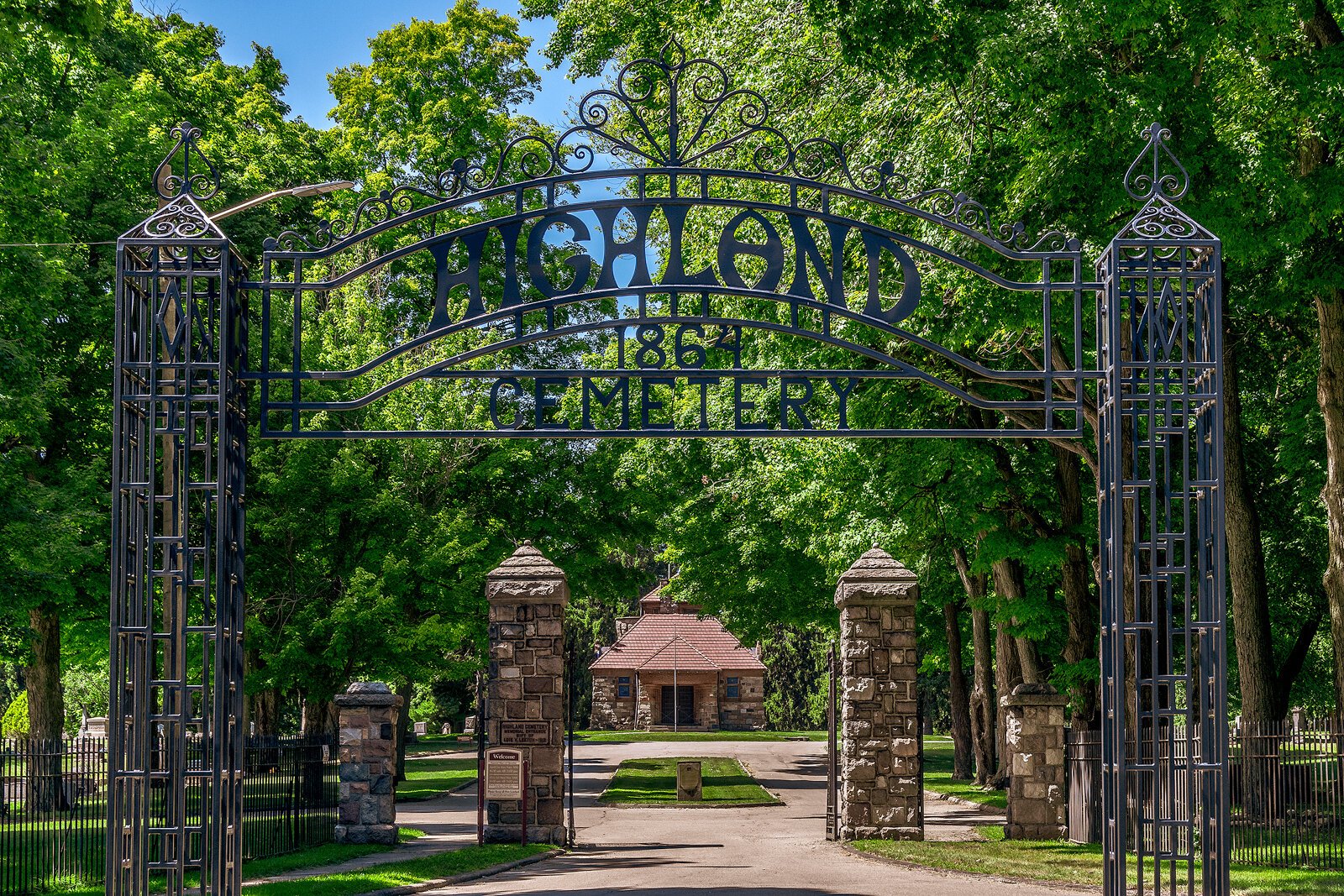 Highland Cemetery.