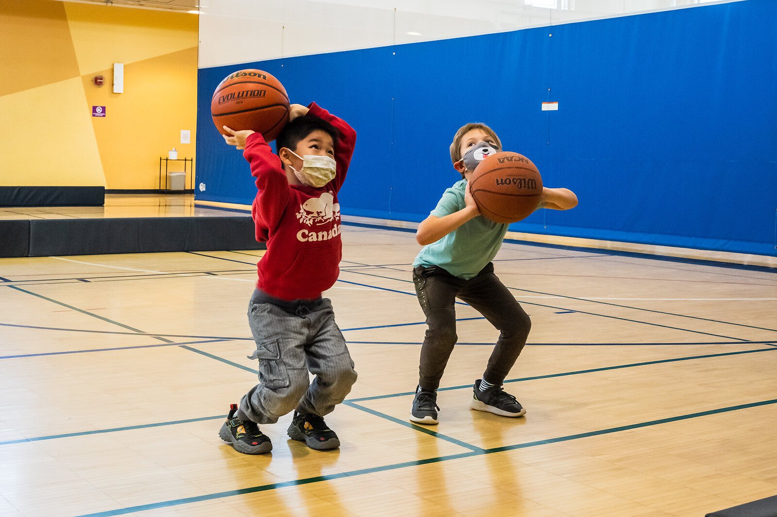 Children play at the Ann Arbor YMCA during Learning Labs programming.