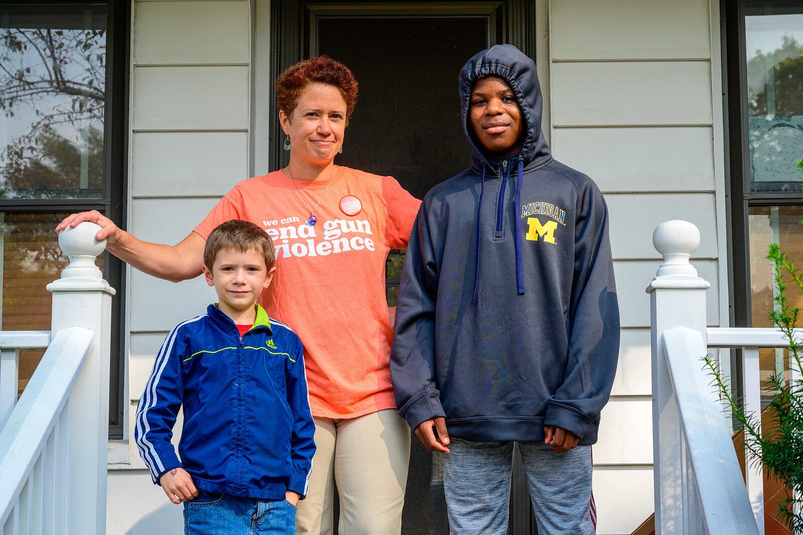 Gwen La Croix (center) with her sons James and Jude Payne.