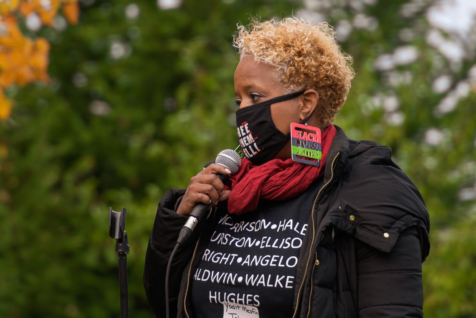 Event emcee Yodit Mesfin Johnson.