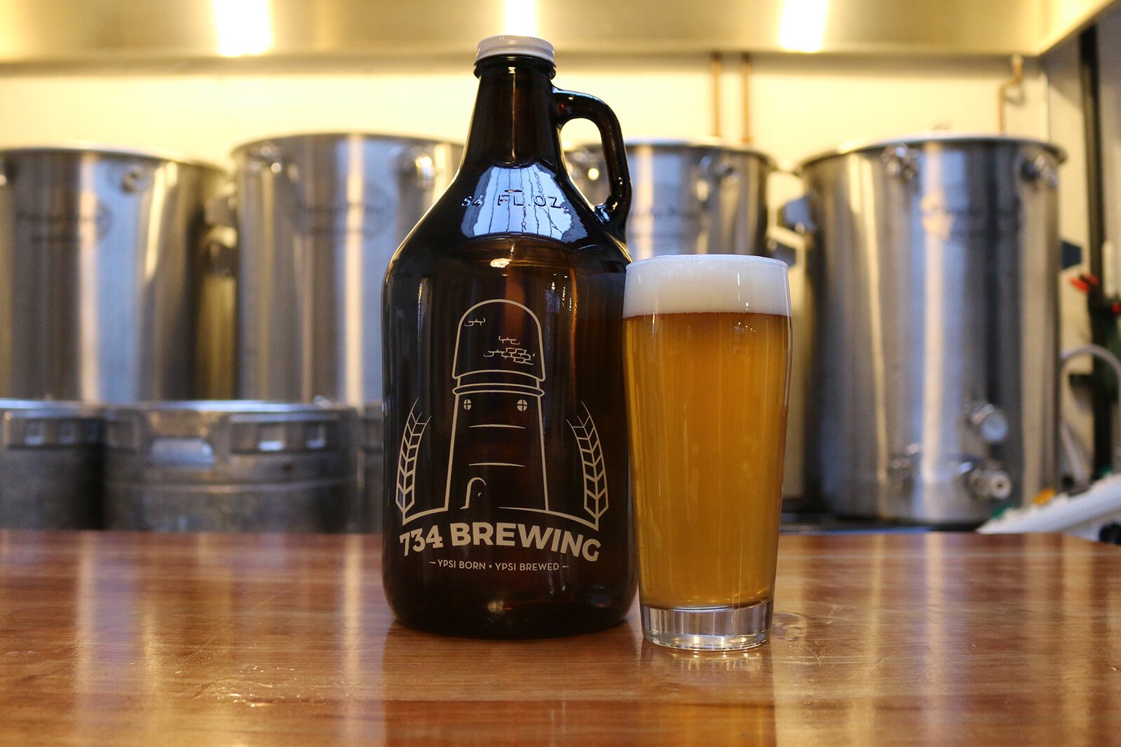 734 Brewing Company's "hIgh.P.A." beer.