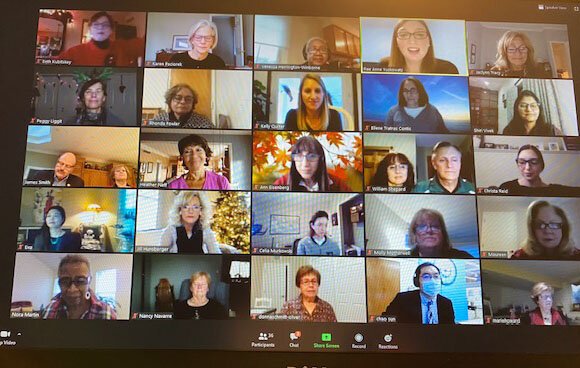 Women in Philanthropy's fall 2020 meeting was held on Zoom.