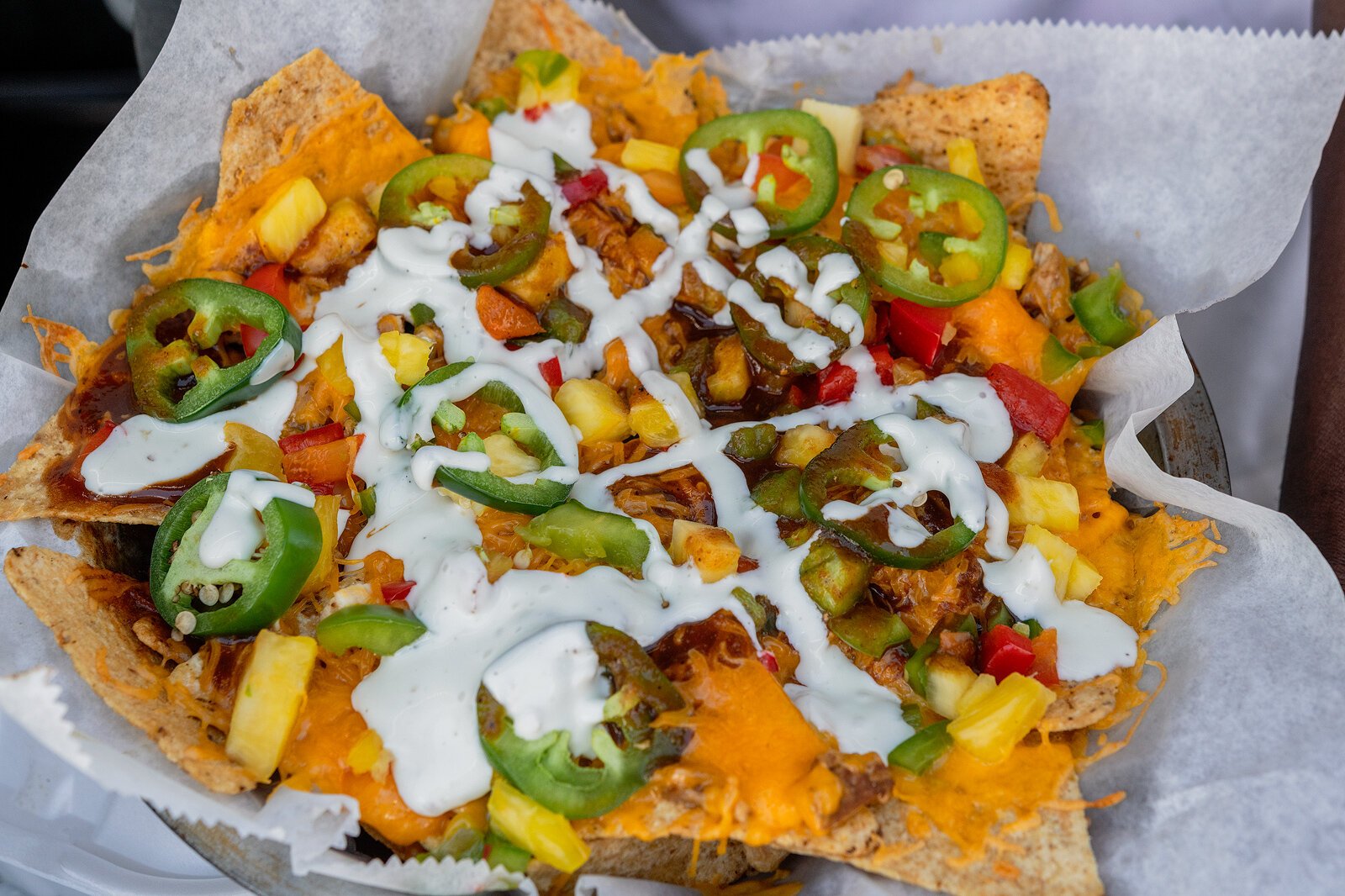 Jerk Chicken Nachos from Jamaican Spice.