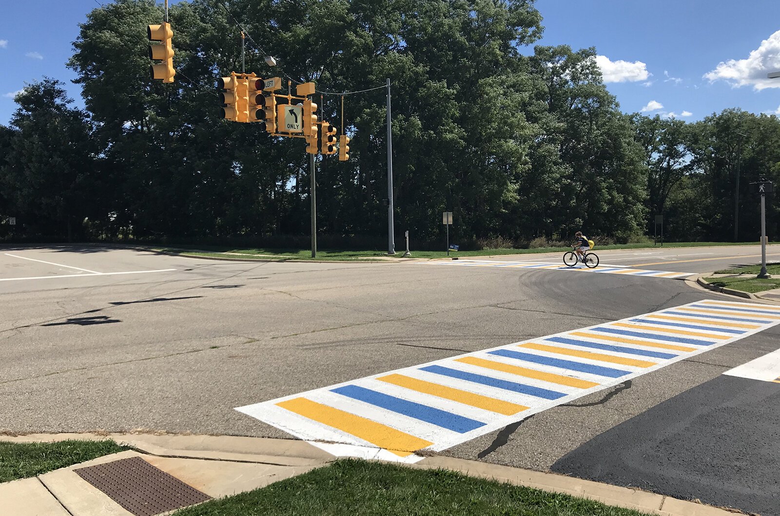 This painted crosswalk was part of last year's Chelsea POP demonstration project.