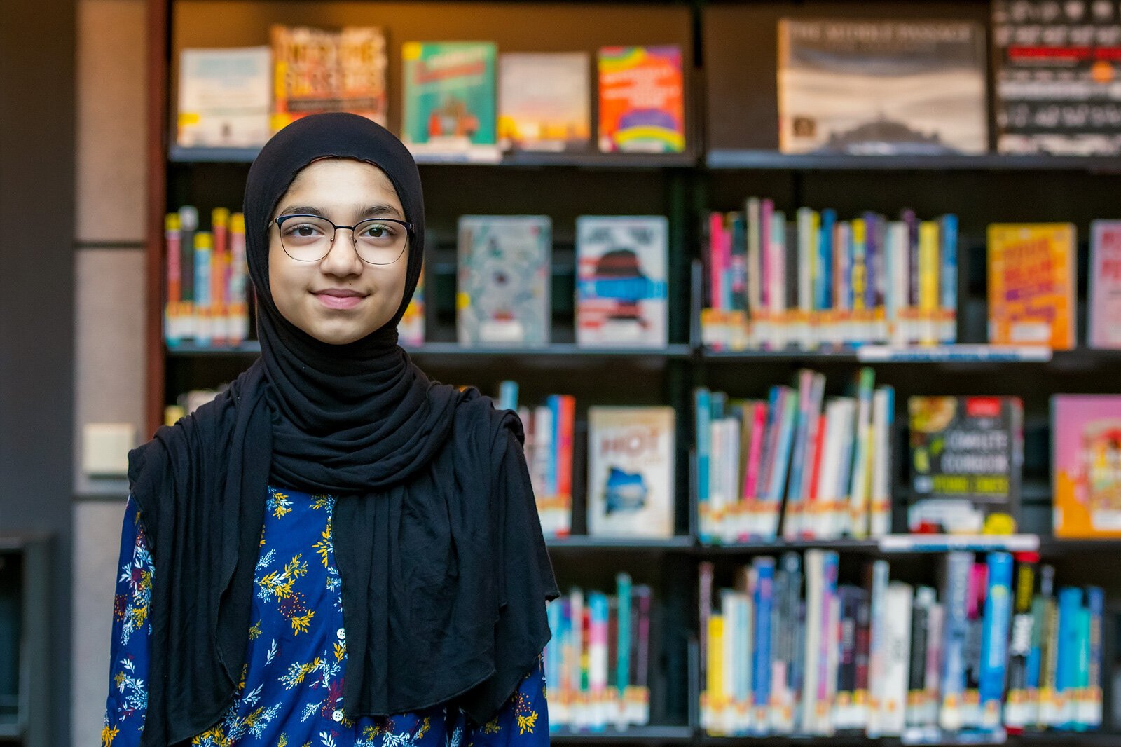 Ypsilanti District Library Teen Advisory Group member Ayesha Nadeem.